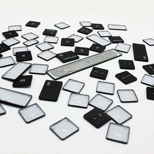 Teclas de repuesto para teclado para Macbook Retina Air Pro, teclas de teclado CapsA2442 A2485, EE. UU., Reino Unido, Italia, francés, alemán y ruso