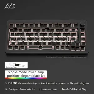 AL75 Customized Mechanical <strong>Keyboard</strong> Kit Cnc Aluminum Case Full Key Non Impulse Wired Single Mode RGB Gaming <strong>Keyboards</strong> - Product Image 2