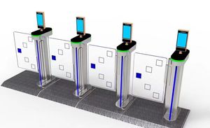 Stainless Steel Mini Turnstile Gate with Face Recognition <strong>Access</strong> <strong>Control</strong> System Swing Turnstile Gate for Office Building - Product Image 4