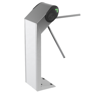 SUS304 Vertikales Stativ Drehkreuz tor Fußgänger zugangs kontrolle mit halbautomati schem Elektro magnet mechanismus - Product Image 6