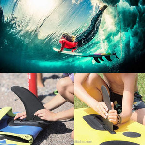Ayrılabilir merkezi Fin Kayak Skeg izleme Fin montaj noktaları şişme ayakta kullanılan kürek için Watershed kurulu kano büyük