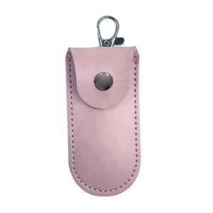 USB ארגונית מקרה Keychain התנגדות ללבוש עור מפוצל דיסק און קי מקרה עם לובסטר וו