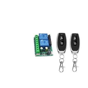AC220V 2CH 10A 433MHz ก้านโยกมอเตอร์สวิทช์ไฟเครื่องส่งสัญญาณ433MHz สวิตช์ควบคุมระยะไกลไร้สาย - Product Image 1