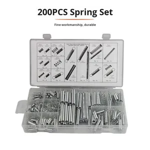 200pcs קפיצית צילינדר קפיצית צילינדר קפיץ משולב גמישות גבוהה. - Product Image 4