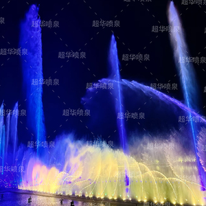Grande in acciaio inox ad alto getto fontana musica sistema di controllo esterno galleggiante aerazione per giardino di pietra di qualità Premium