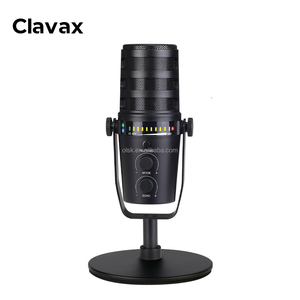 Clavax CLDY-MV7 Dynamic Microphone With Built-in DSP Audio Processing <strong>System</strong> USB XLR Jack for Live Streaming and Recording - Product Image 1