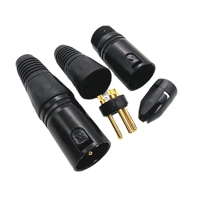 Connettore femmina OEM XLR connettore 3 PIN XLR Jack femmina per microfono Audio Video 3 Pin XLR cavo connettore 3 Pin femmina