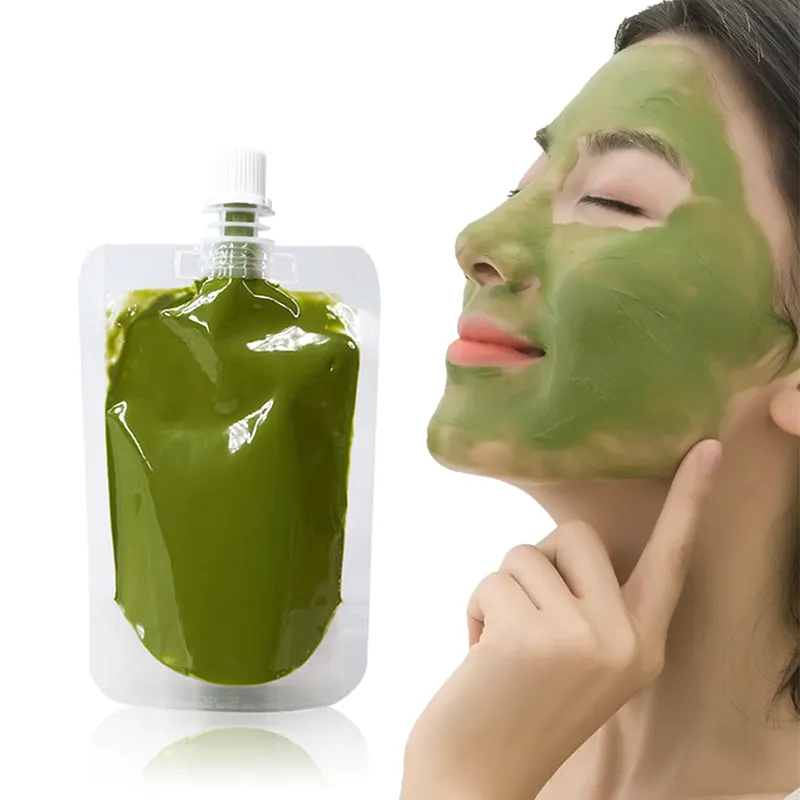 OEM En Stock Matcha Argile Masque Marque Privée Anti Acné Masque Visage Soins de La Peau Matcha Mer Morte Boue Masque Visage