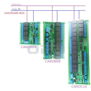 CAROA04 12V/24V 4-CH DI-DO CAN Fieldbus Relay <strong>Module</strong> RS485 <strong>Modbus</strong> RTU IO Expansion Board <strong>Digital</strong> <strong>Input</strong> CAN Controller CAROA04