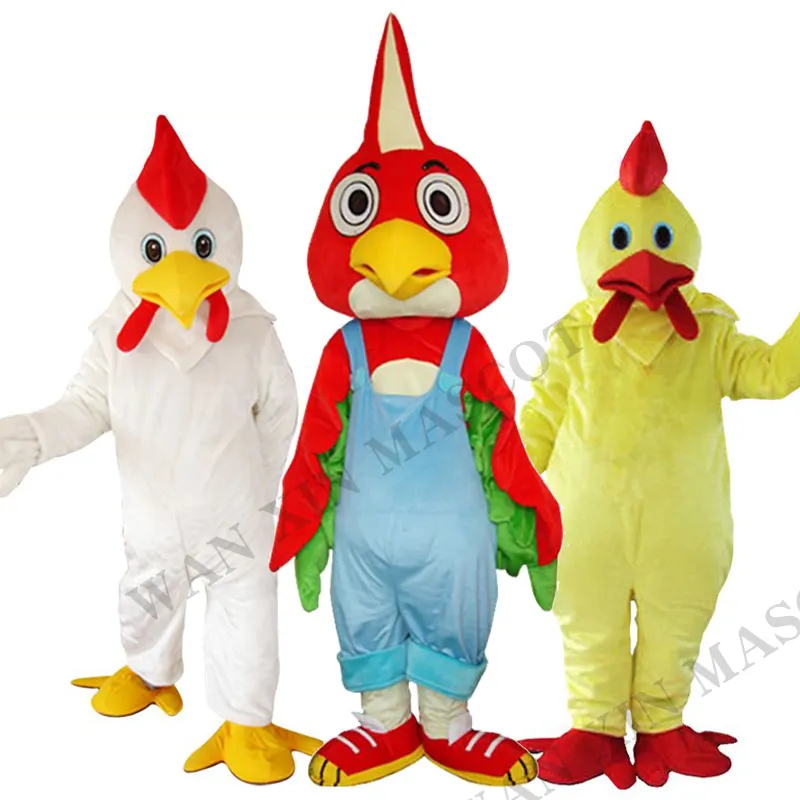 Costume da mascotte personalizzato di compleanno di Halloween personaggio dei cartoni animati gioco di pollo animale costume da mascotte pollo arancione marrone