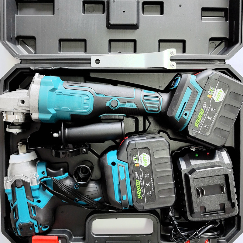 Makita Angle Grinder + Impact Wrench 2 in 1 Kit