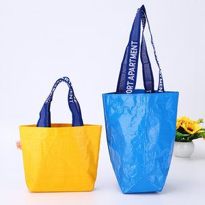Eco Friendly Recyclable Custom Laminated pp Woven Bag with Long <strong>Handle</strong> - Product Image 1