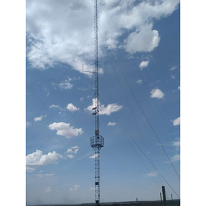 Galvanizli 30m 45m 60m 90m 120m uydu telefonları çelik kafes WiFi kablo telekom Guyed Mast 100% çekme tel kulesi üçgen - Product Image 1