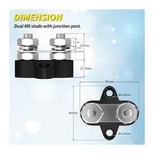 5/16 "bara 12V 200A M8 bara güç dağıtım Terminal bloğu oto araba için tekne - Product Image 4