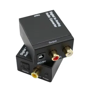 Digital to <strong>Analog</strong> Audio Converter Optical Fiber Toslink Coaxial Signal to RCA R/L Audio Decoder SPDIF DAC - Product Image 2