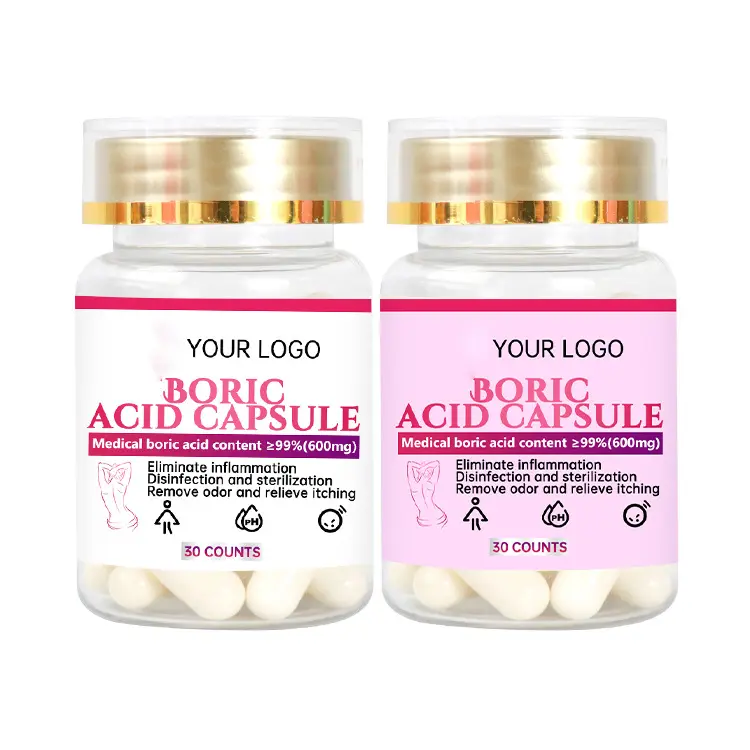 Wholesale boric acid suppositories pill vagina powder capsules yoni pops detox boric acid suppository vaginal tightening pills