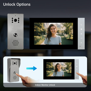 Trudian 7 Inch Smart Doorbell Night Vision Waterproof 4 <strong>Wire</strong> Doorphone Video Door Phone <strong>Intercom</strong> with Outdoor Video Calling - Product Image 3