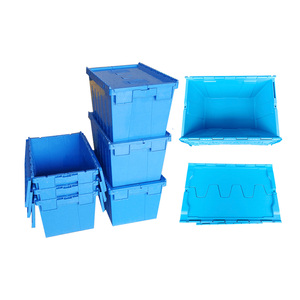 A caixa anexada modular do recipiente da tampa com bloqueio tampas expansível armazenamento solução para o inventário varejo