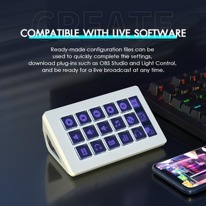 Visual Stream Deck <strong>Keyboard</strong> <strong>Lcd</strong> Button 15 Keys Live Content Creation <strong>Controller</strong> Custom Button for Windows/Macos/Audroid/Ios Gift - Product Image 6