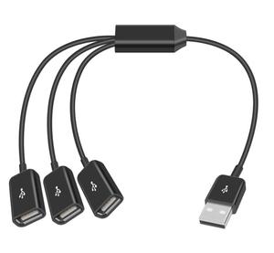 USB2.0 erkek 3 USB A dişi Splitter kablo desteği dizüstü bilgisayar için veri aktarımı, USB klavye, Flash sürücü (1 in 3 Out) - Product Image 6