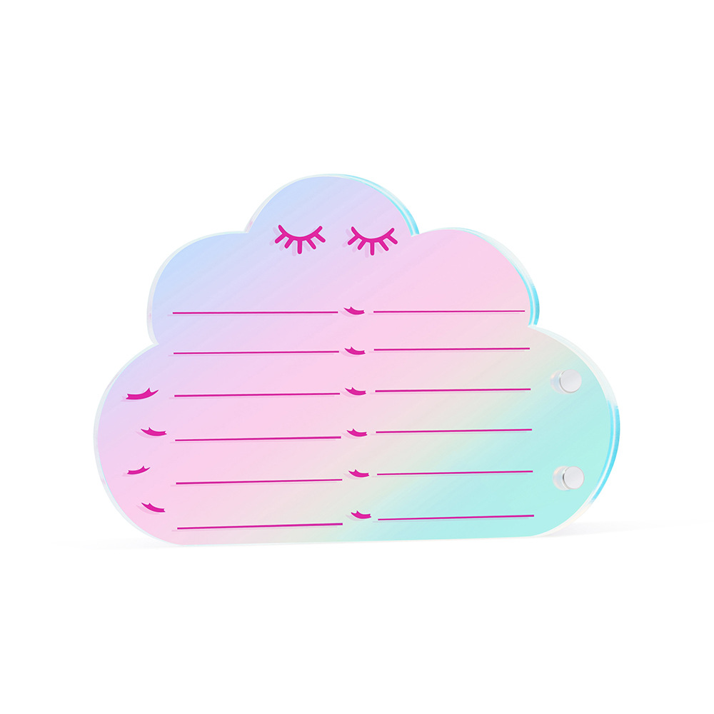 Planche à cils colorée nuage