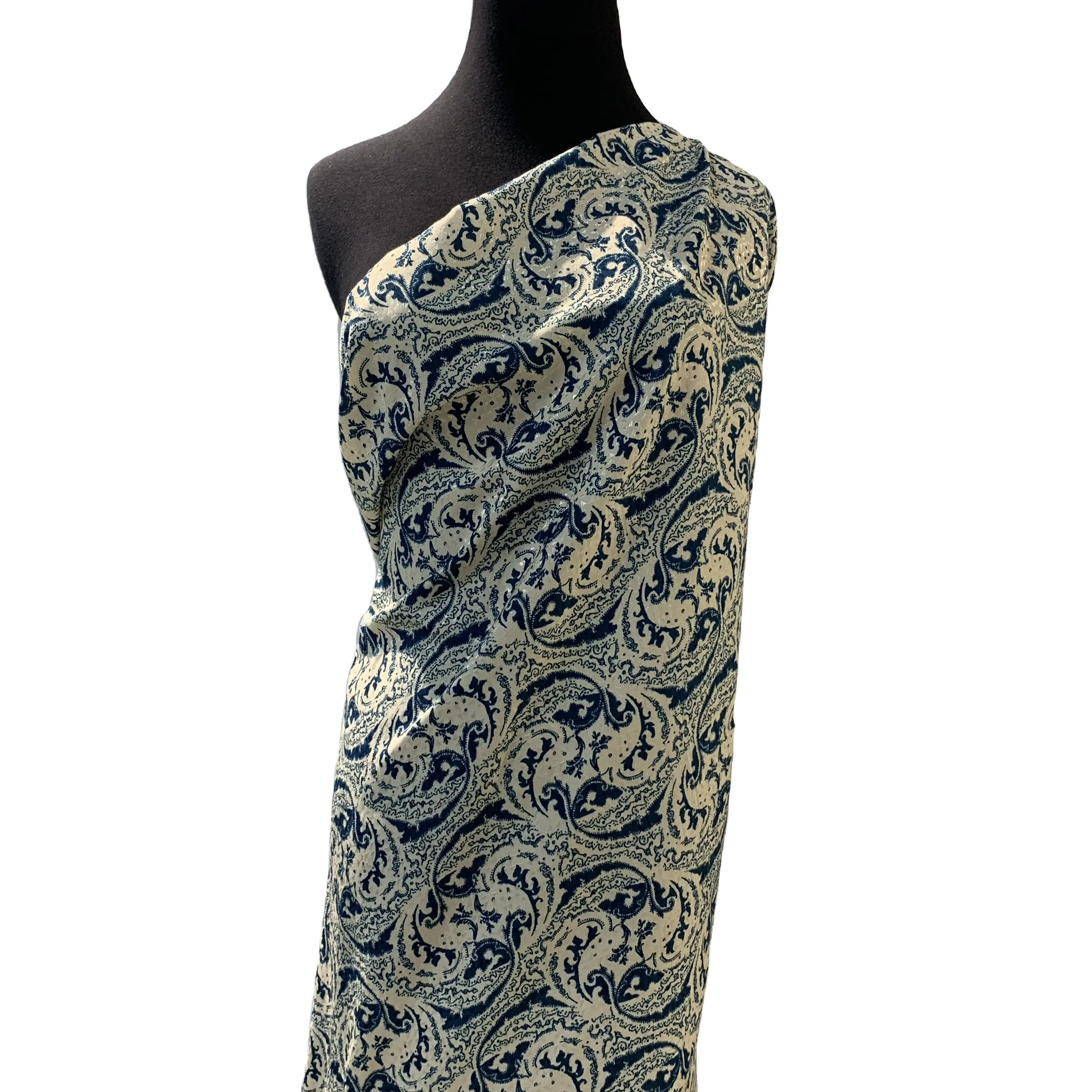 Tissu de vêtements de haute qualité, textile de mode, tissu jacquard en coton imprimé pour robes de femmes