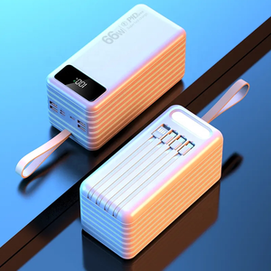 <strong>QC3.0</strong> Laptop <strong>Power</strong> <strong>Bank</strong> Built-in Cable Flashlight 4 USB Type-C <strong>Output</strong> PD 20w Fast Charging Large Capacity <strong>Power</strong> <strong>Bank</strong> 80000mAh - Product Image 5