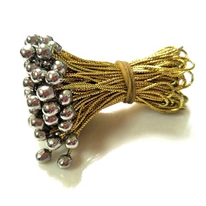 Wholesale Metallic Gold 2mm <strong>Elastic</strong> Bungee Stretch <strong>Loop</strong> <strong>Cord</strong> <strong>With</strong> Ball <strong>End</strong> - Product Image 2