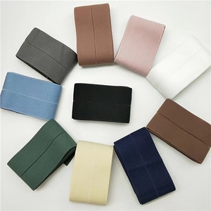 Cinta elástica doblada tejida colorida, banda elástica plegable, cinta de encuadernación de goma elástica lisa para accesorios de ropa - Product Image 5