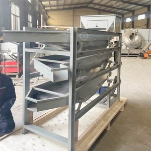 Livellatore schermo vibrante nocciolo nocciola macchina per la classificazione delle dimensioni per la linea di lavorazione del guscio di mandorla - Product Image 2
