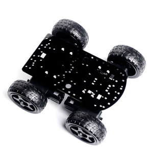 2020 New Type Educational DIY 4WD Smart Roboter Auto Chassis Kits Himbeer Pi Smart Car Kits Schwarz - Product Image 5