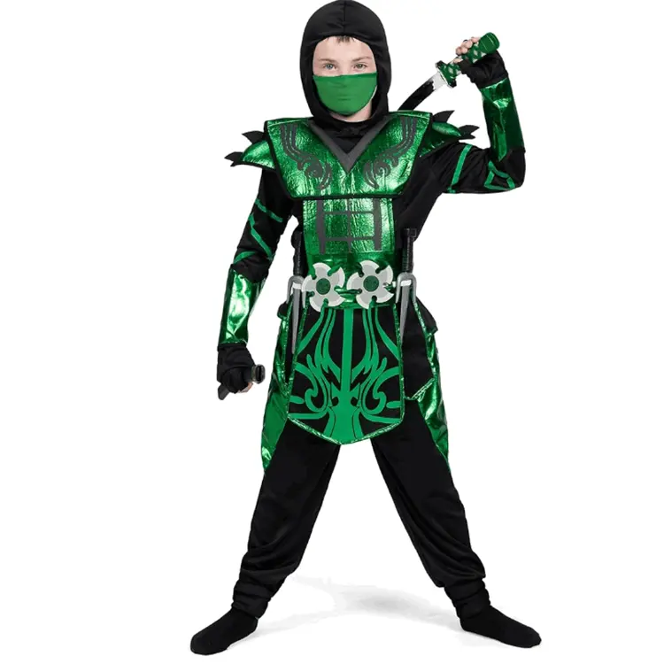 Fantasia de Ninja infantil Halloween Cosplay Anime Ninja Fantasia Ninja