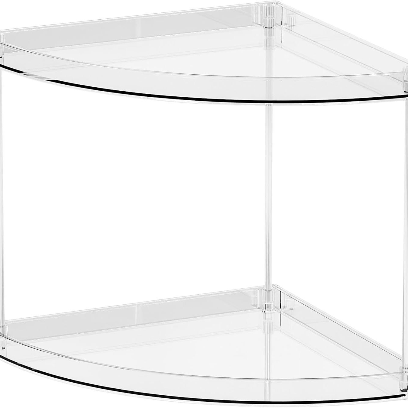 Triangular 21cm high double-layer bathroom tray