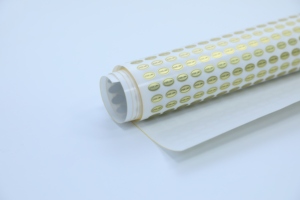 高品质金箔标签圆形椭圆形防水贴纸，带化妆品饰品定制印刷 - Product Image 6