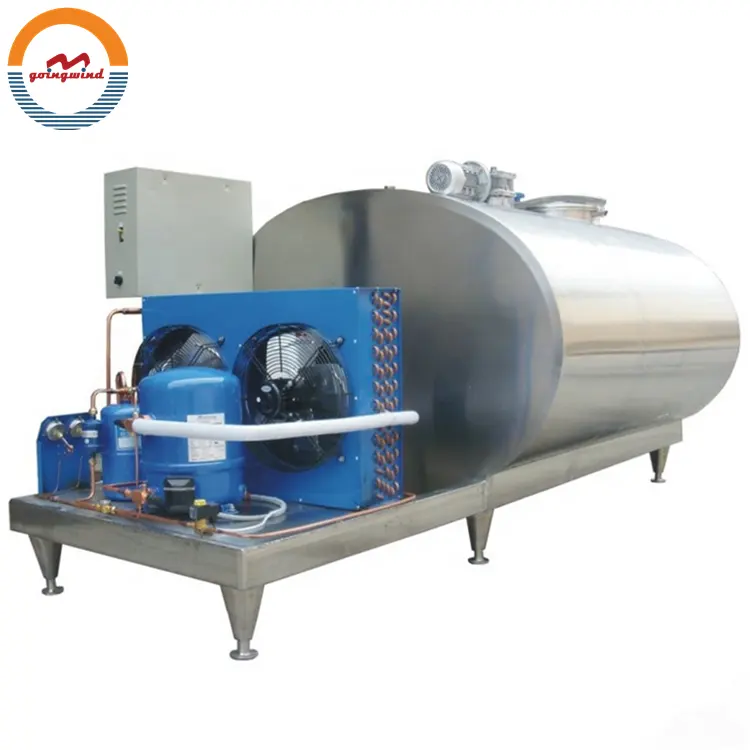 Automatic 100-10000l milk cooling tank 5000 liters 10000 l SUS304 milk cooling tanks dairy cooling machine cheap price for sale