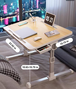 Portable MDF Foldable Height Adjustable <strong>Lap</strong> Desk Convertible Revolving Small <strong>Computer</strong> <strong>Table</strong> <strong>for</strong> Laptop Tilting Bed Lazy <strong>Computer</strong> - Product Image 2