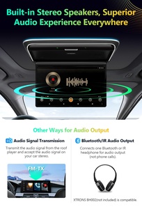 XTRONS 14&quot; Android Car Roof Flip Down <strong>LCD</strong> Monitor Bus TV Car Entertainment System HD/CVBS <strong>Input</strong> Car Video Multimedia Player - Product Image 5