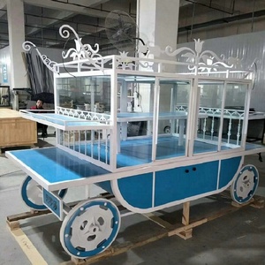 Gabinete de exhibición de pan para ventas de panadería Carro de cartón Modelado y cubierta de vidrio para estantes de exhibición de escaparate - Product Image 2