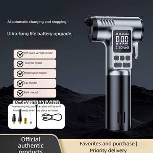 Multi Functional Inflation Pump With Window Breaker <strong>Function</strong> and Cutting Knife <strong>Function</strong> 150Psi Air Pump Tire Inflator - Product Image 2