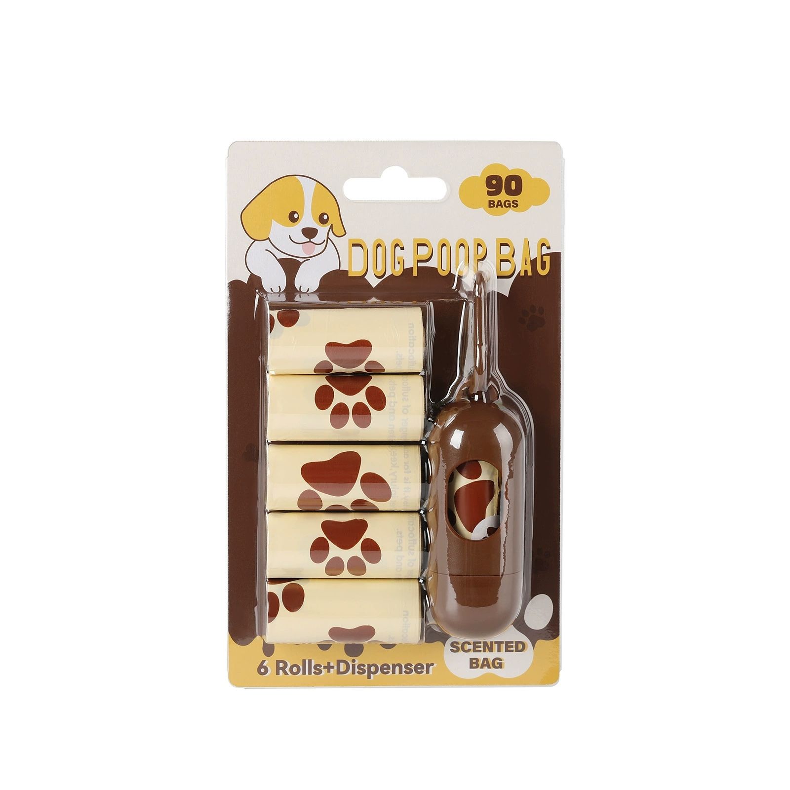 Card Pack - milk 6 rolls+1 dispenser white