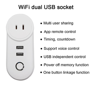 LEDEAST PA8-JA Tuya смарт-WiFi розетка с USB-разъемом поддерживает Голосовое управление Google Home и приложение дистанционного управления для умного домашнего использования - Product Image 4