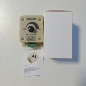 LED Dimmer One Channel PWM 12V 24V 8A interruttore manuale LED dimmer manuale controller led con CE RoHS - Product Image 6