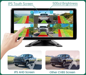 10.36 Inch 6CH Touch Screen ADAS Security Monitor Smart Blind Zone Radar Camera Blind Spot Alarm <strong>Sensor</strong> for Truck DVR Recorder - Product Image 4