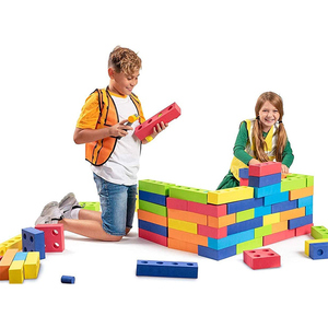 Spielen Sie lernen Jumbo Colour ful Foam Building <span class=keywords><strong>Blocks</strong></span> Stacking Bricks mit Stecker