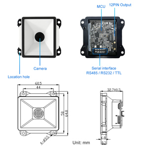 Xincode Mini 2d <span class=keywords><strong>barcode</strong></span> <span class=keywords><strong>scanner</strong></span> módulo Wired parede montagem qr bar code terminal reader módulo incorporado <span class=keywords><strong>barcode</strong></span> <span class=keywords><strong>scanner</strong></span> módulo ttl
