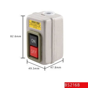 BS211B/216B/230B güç kontrol düğmesi anahtarı üç fazlı motor çalıştırma düğmesi basınç düğmesi anahtarı - Product Image 6
