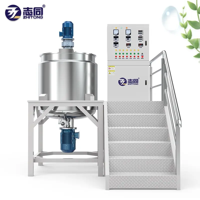 ZT 500L trộn trộn Tank emulsifying Mixer khuấy Emulsifier máy, dầu gội đầu Máy xay sinh tố, chất tẩy rửa lỏng xà phòng showergel