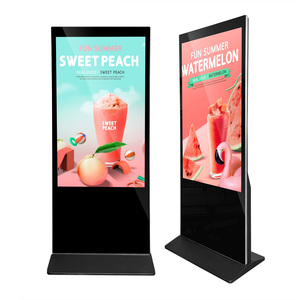 4K UHD Advertising Kiosk - Vertical Floor Standing <strong>LCD</strong> with Wayfinding <strong>Function</strong> Supports Split-Screen <strong>Display</strong> - Product Image 5