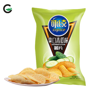 高品质批发山药片异国情调切片60g咸经典薯片油炸半软纹理袋包装