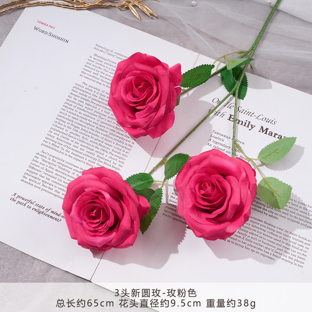 XH2-3 Têtes Nouvelles Rondes Rose - Rose Poudré